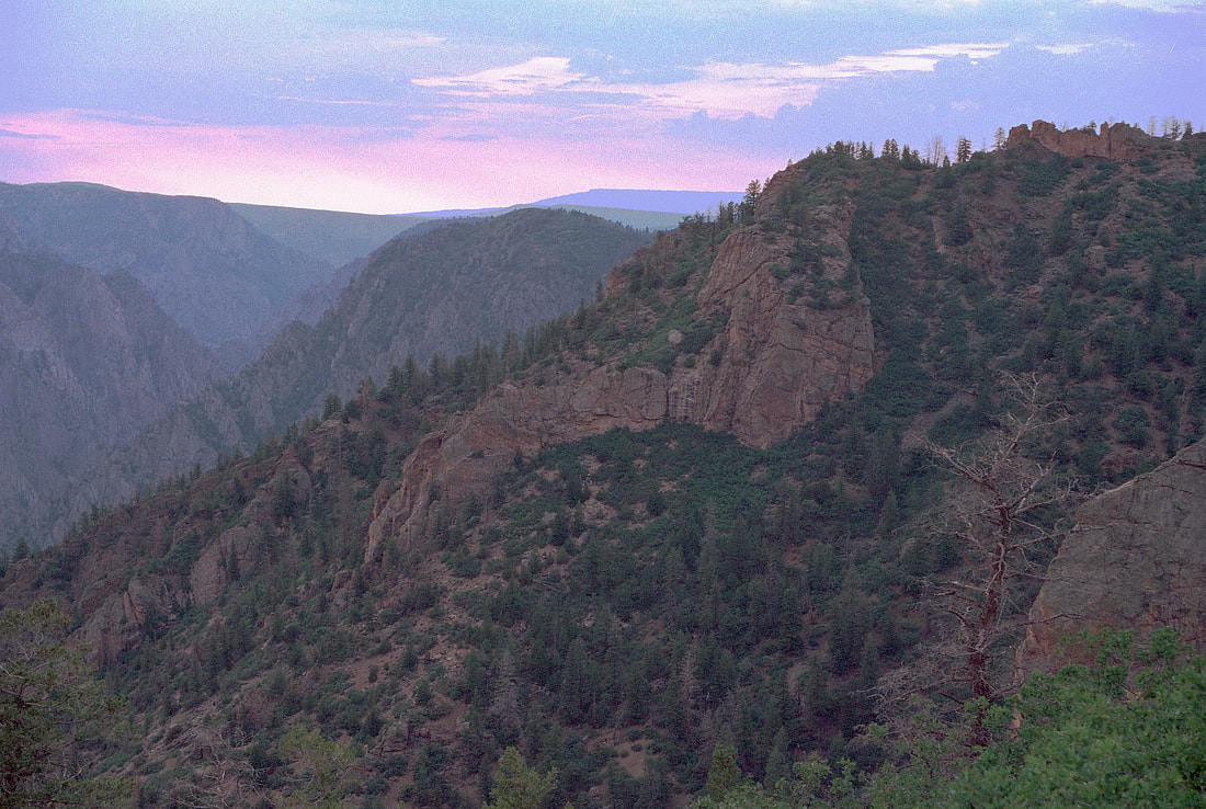Mountain Sunset on Lomo 800 film