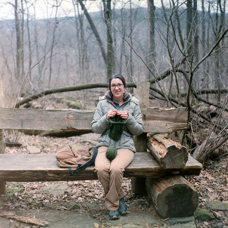 A recurring theme on our hikes. (Yashica Mat 124G, Fuji Pro 400H)